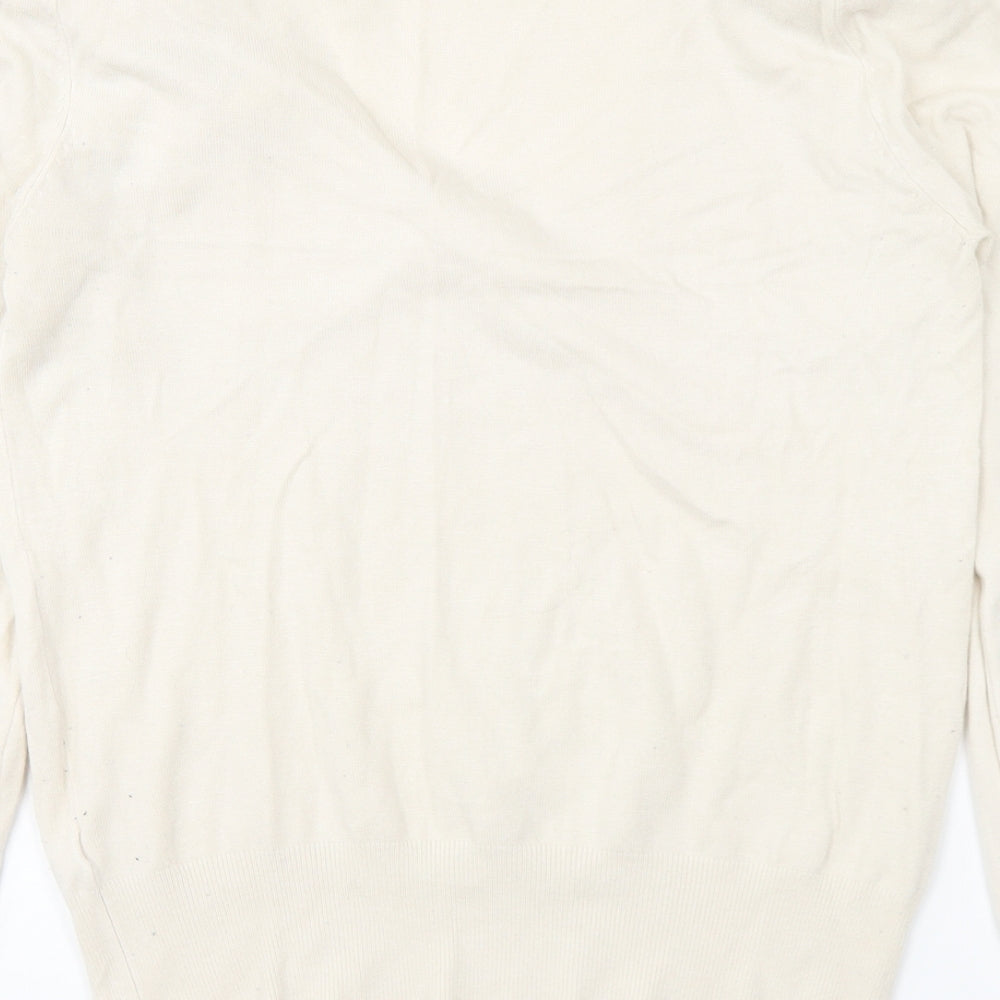 Atmosphere Womens Beige Scoop Neck Viscose Pullover Jumper Size 14
