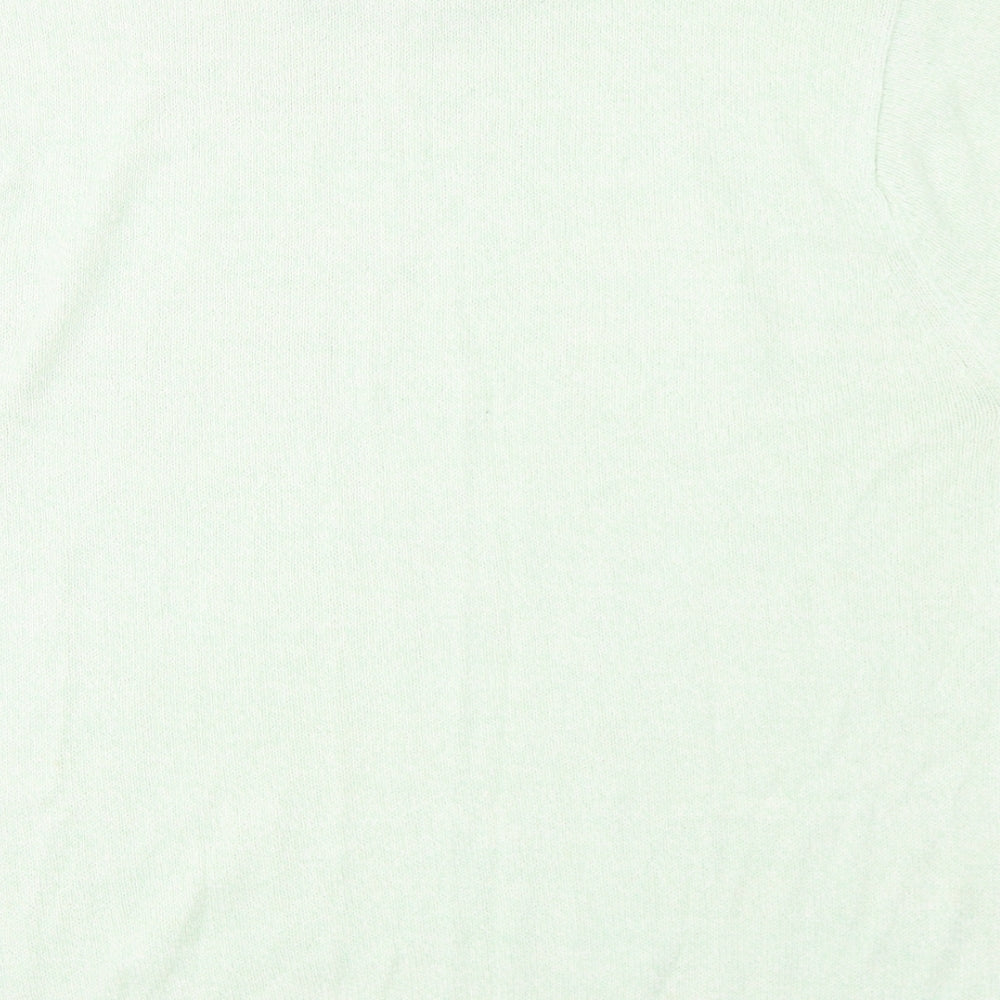 Akal Womens Green Round Neck Acrylic Pullover Jumper Size L