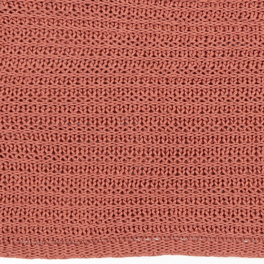 New Look Womens Pink Boat Neck Acrylic Pullover Jumper Size L