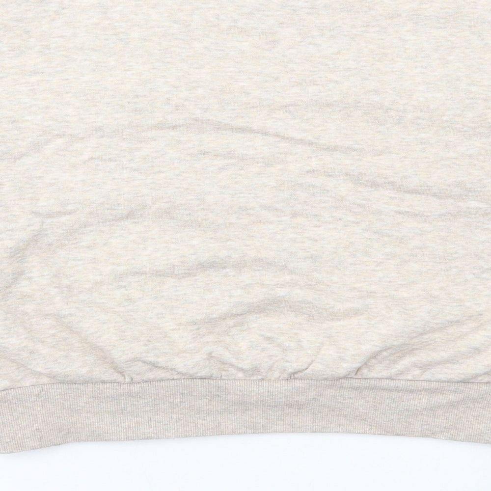 RESERVED Womens Beige Cotton Pullover Sweatshirt Size S Pullover