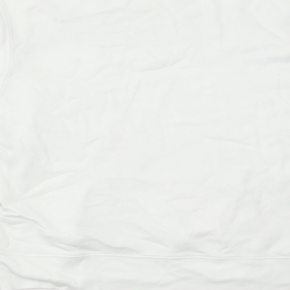 PINKO Mens White Cotton Pullover Sweatshirt Size L