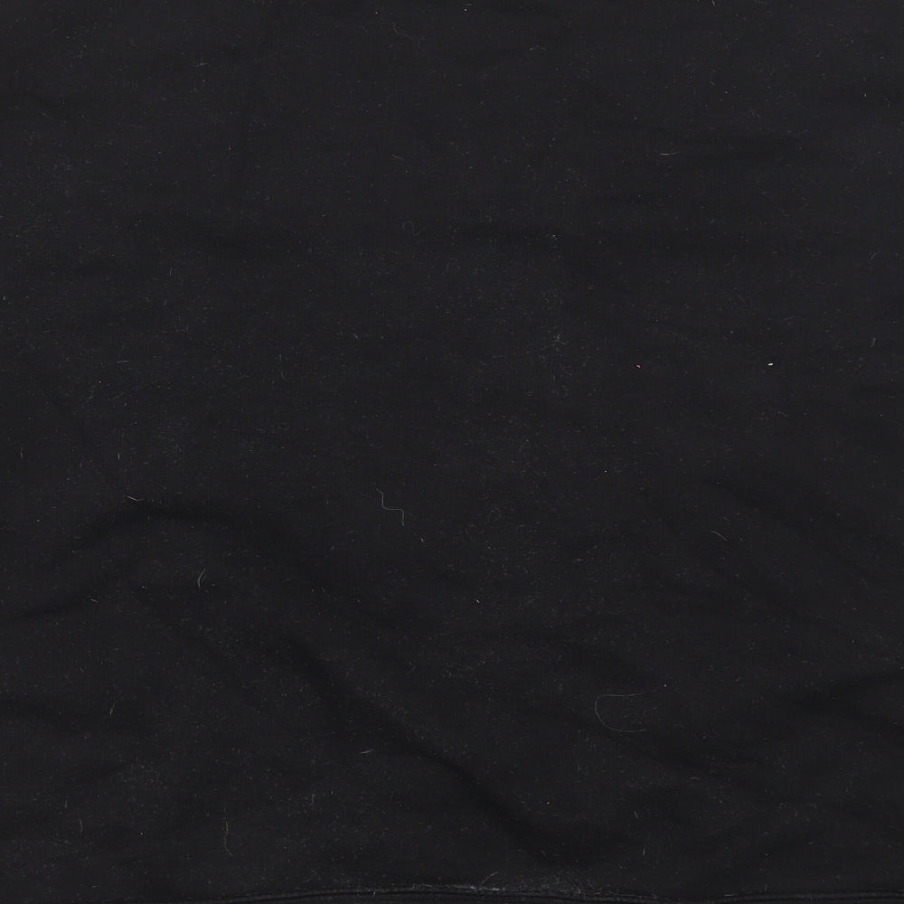 Zara Womens Black Cotton Pullover Sweatshirt Size M Pullover