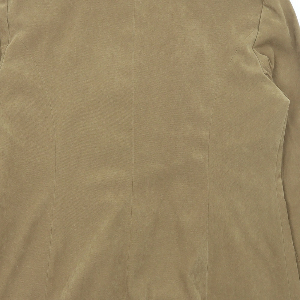Etam Womens Green Jacket Blazer Size 14 Button