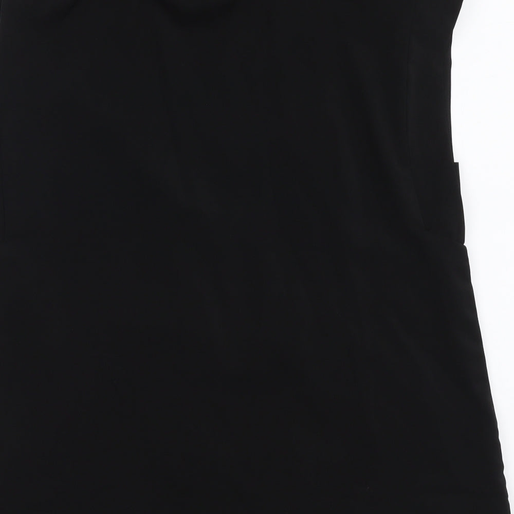 VILA Womens Black Polyester Basic Tank Size M V-Neck