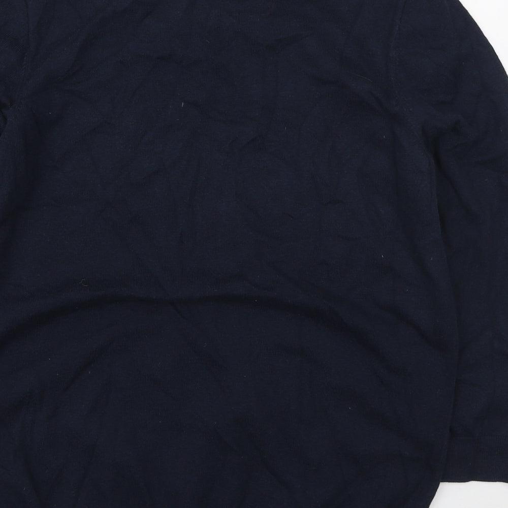 NEXT Womens Blue Round Neck Cotton Pullover Jumper Size 12