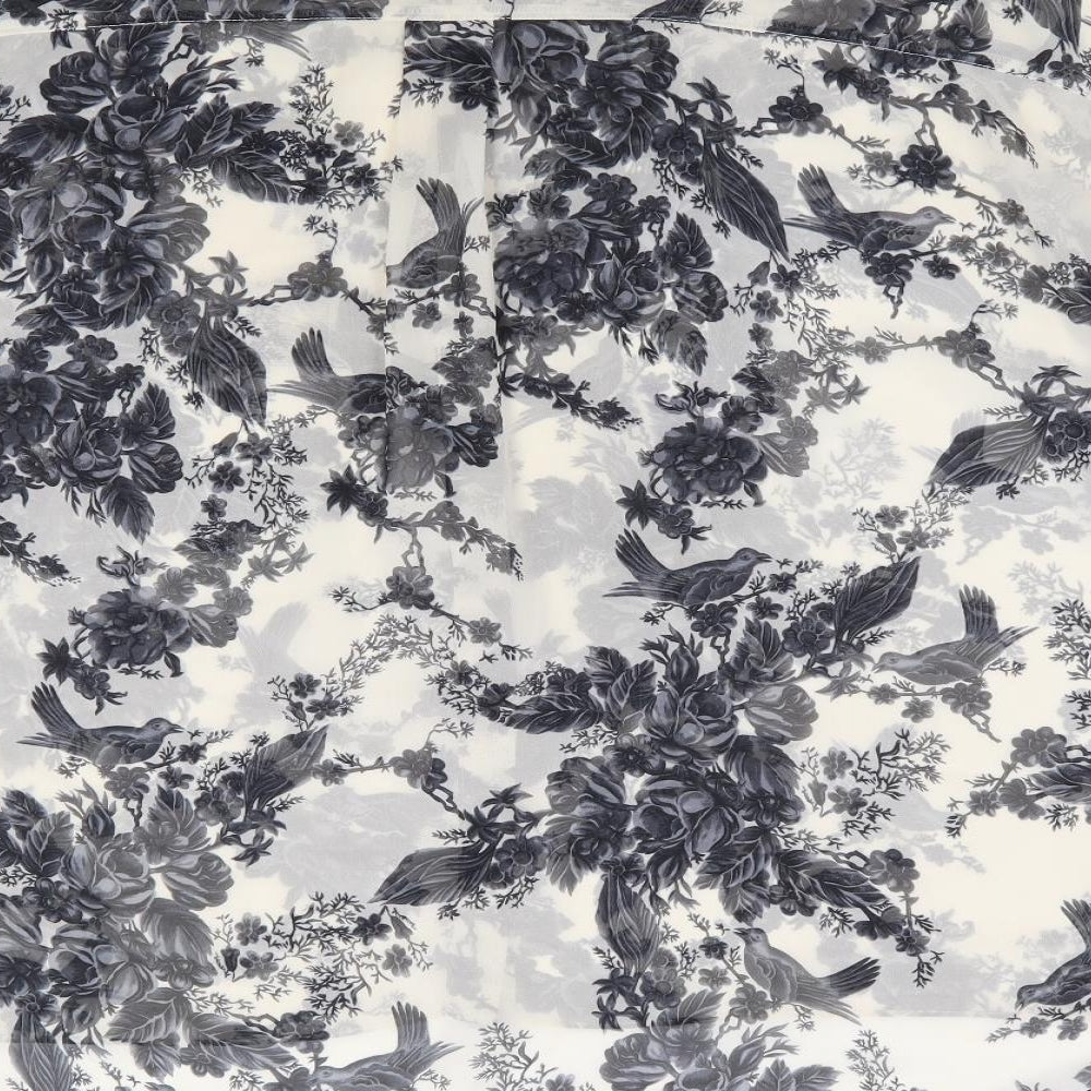 Topshop Womens White Floral Polyester Basic Blouse Size 8 Collared