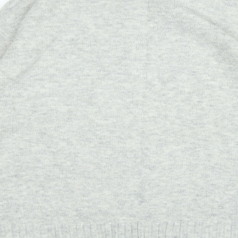 Marks & Spencer Womens Grey Crew Neck Acrylic Pullover Jumper Size M