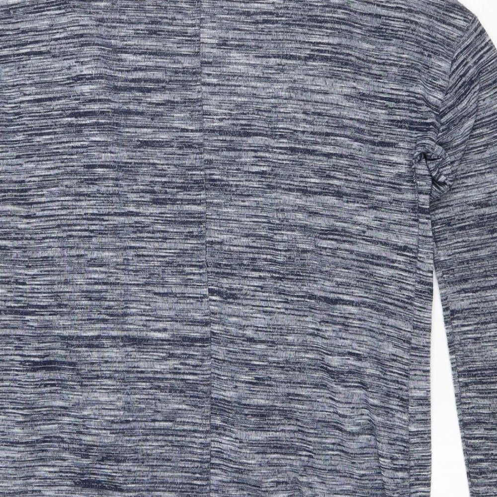 Marks & Spencer Womens Black V-Neck Polyester Cardigan Jumper Size 12