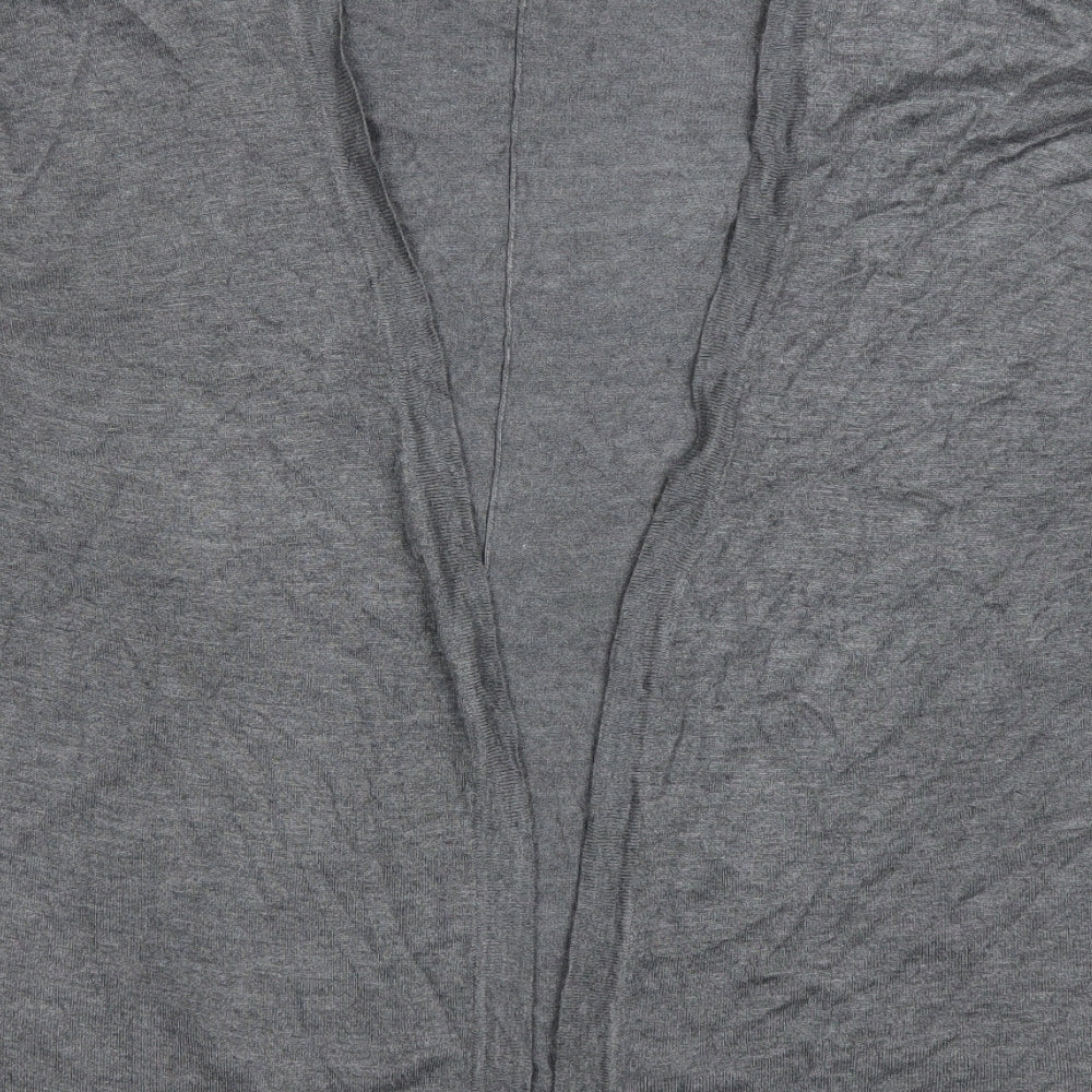 H&M Womens Grey V-Neck Viscose Cardigan Jumper Size M