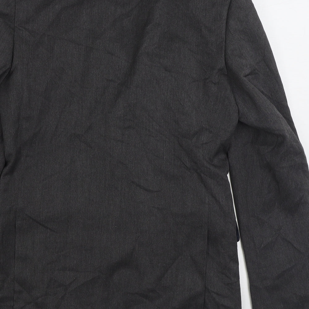 Marks & Spencer Mens Grey Polyester Jacket Suit Jacket Size 36