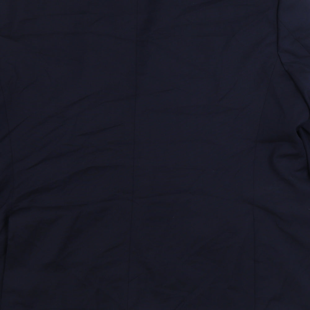 Marks & Spencer Mens Blue Polyester Jacket Suit Jacket Size 44