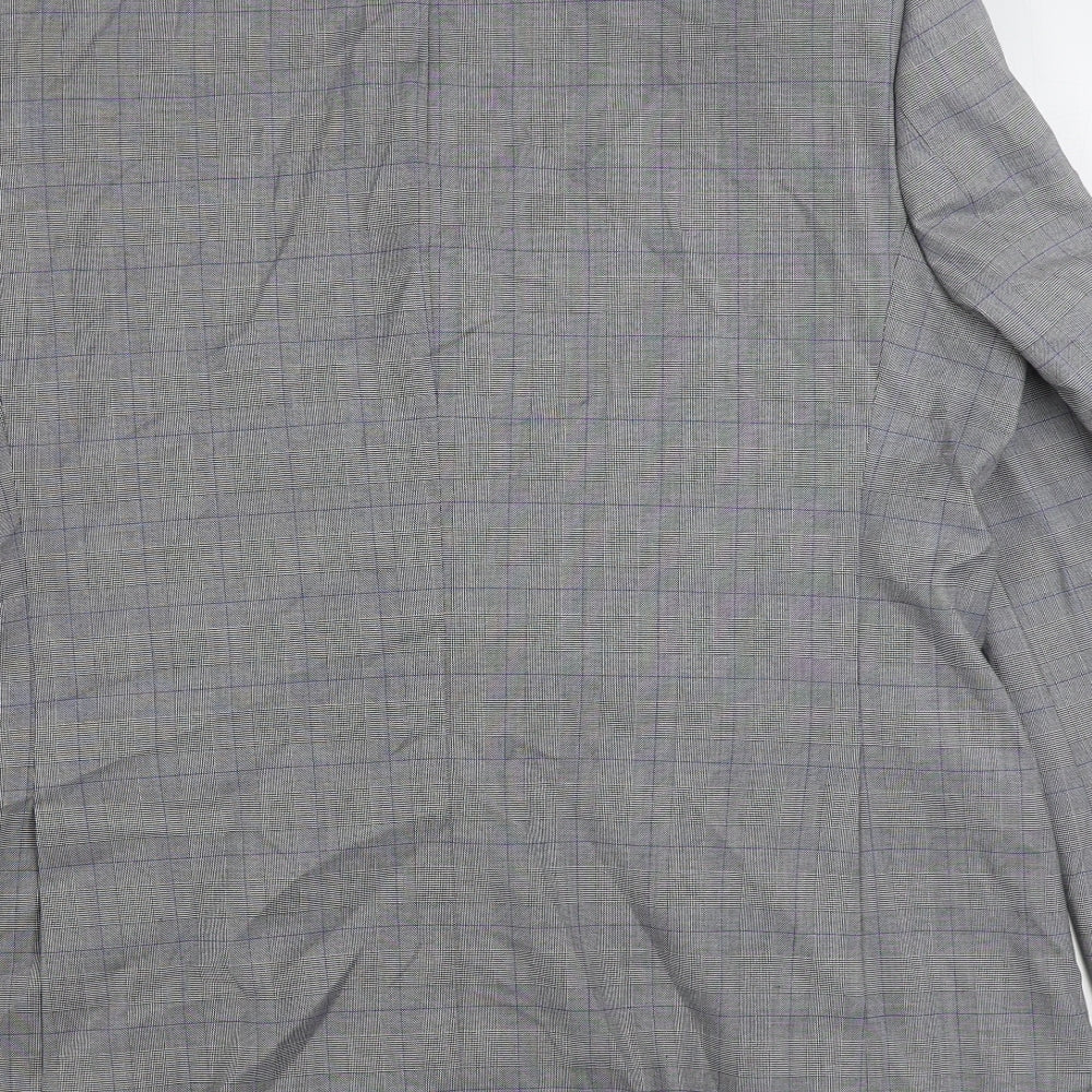 Marks & Spencer Mens Grey Polyester Jacket Suit Jacket Size 44