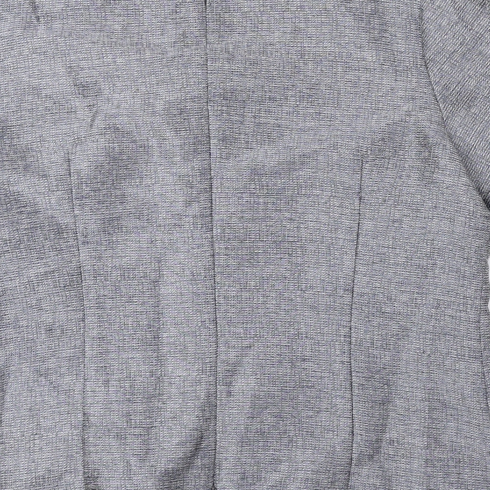 Golden Crown Womens Grey Polyester Basic T-Shirt Size 14 Scoop Neck