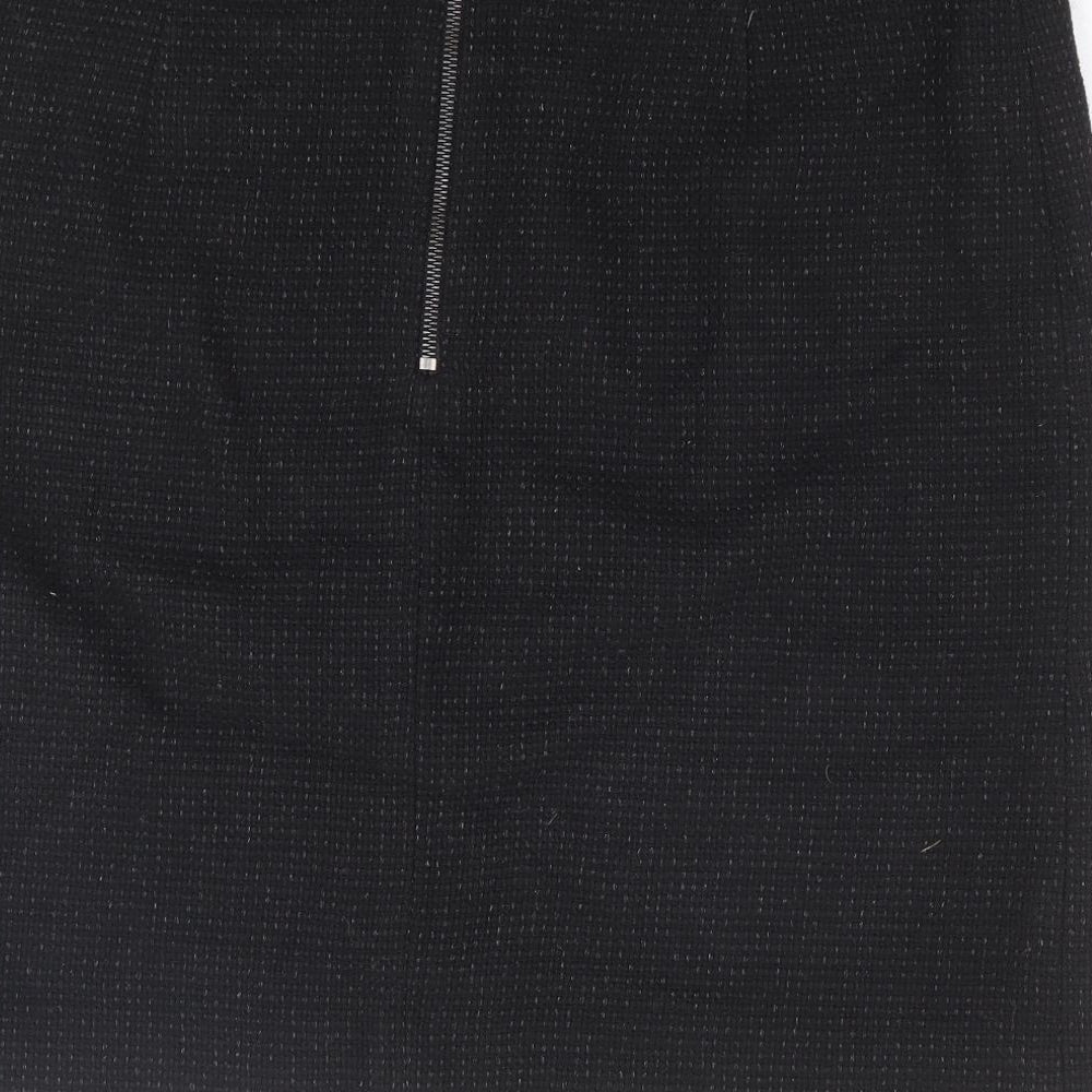Planet Womens Black Polyester Mini Skirt Size 32 in Zip