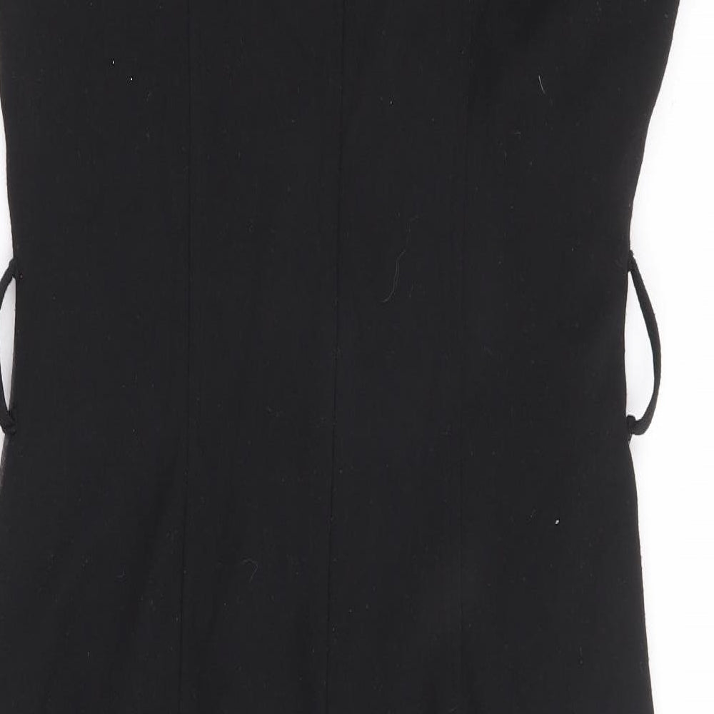 BHS Womens Multicoloured Polyester Pencil Dress Size 10 Round Neck Zip - Colourblpock