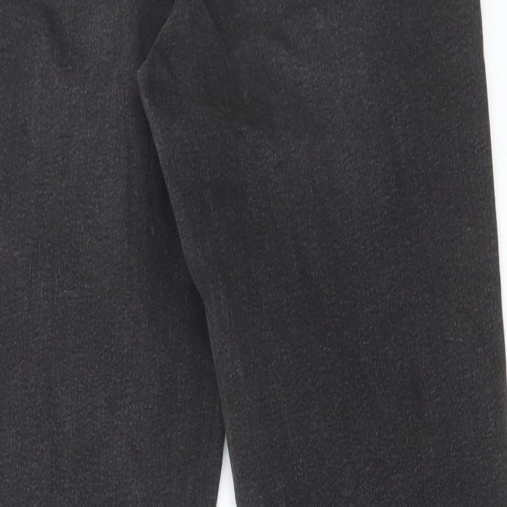 Marks & Spencer Womens Grey Cotton Skinny Jeans Size 8 L28 in Regular Button