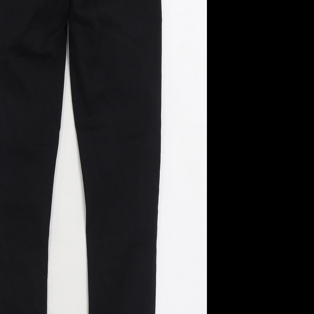 Topshop Mens Black Cotton Skinny Jeans Size 28 in L30 in Regular Zip