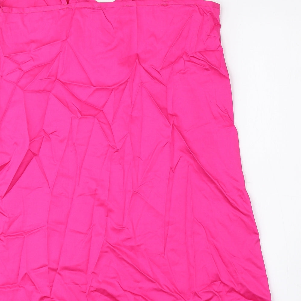 Devotion Twins Womens Pink 100% Cotton Mini Size S V-Neck Pullover