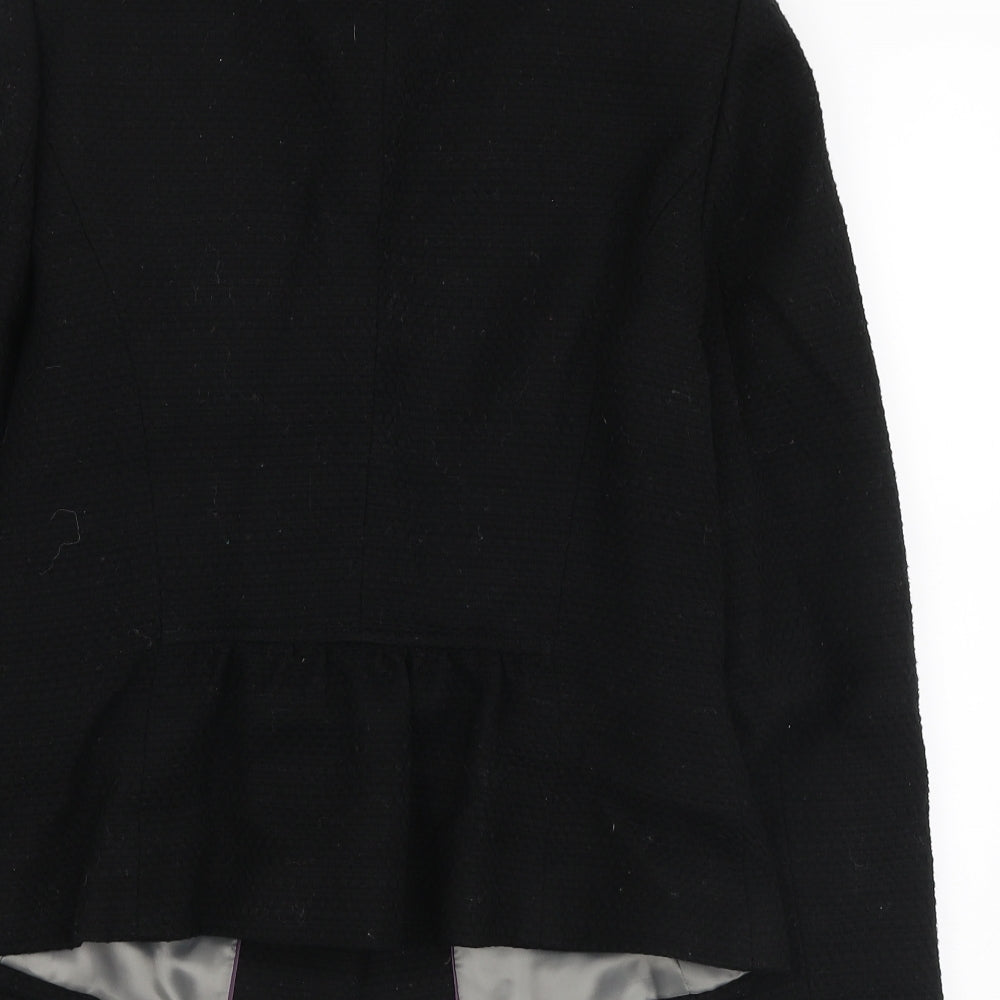 Marks & Spencer Womens Black Jacket Size 12 Button