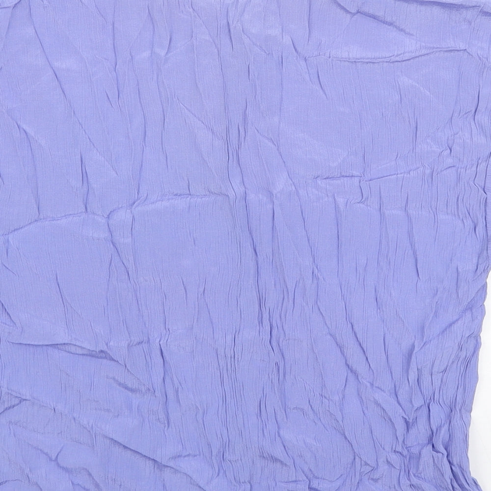 West & Webb Womens Purple Viscose Basic T-Shirt Size S Round Neck