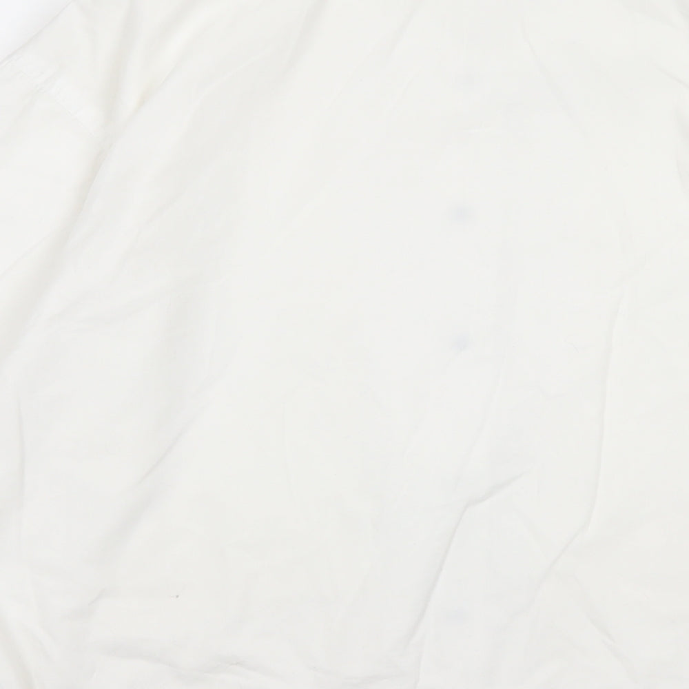 Casual Woman Womens White Jacket Size 14 Button