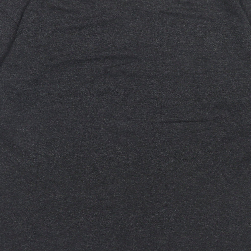 Red Haute Womens Grey Viscose Basic T-Shirt Size S Crew Neck