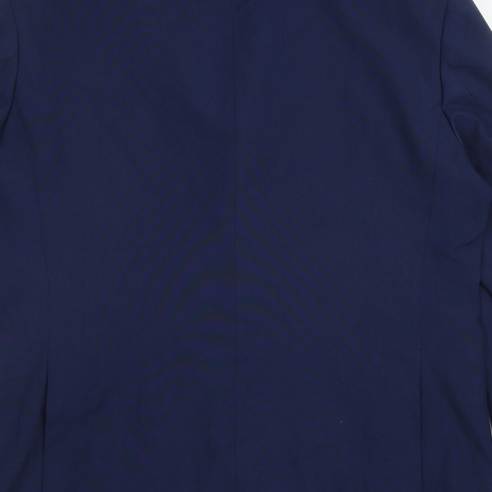 Debenhams Mens Blue Polyester Jacket Suit Jacket Size S