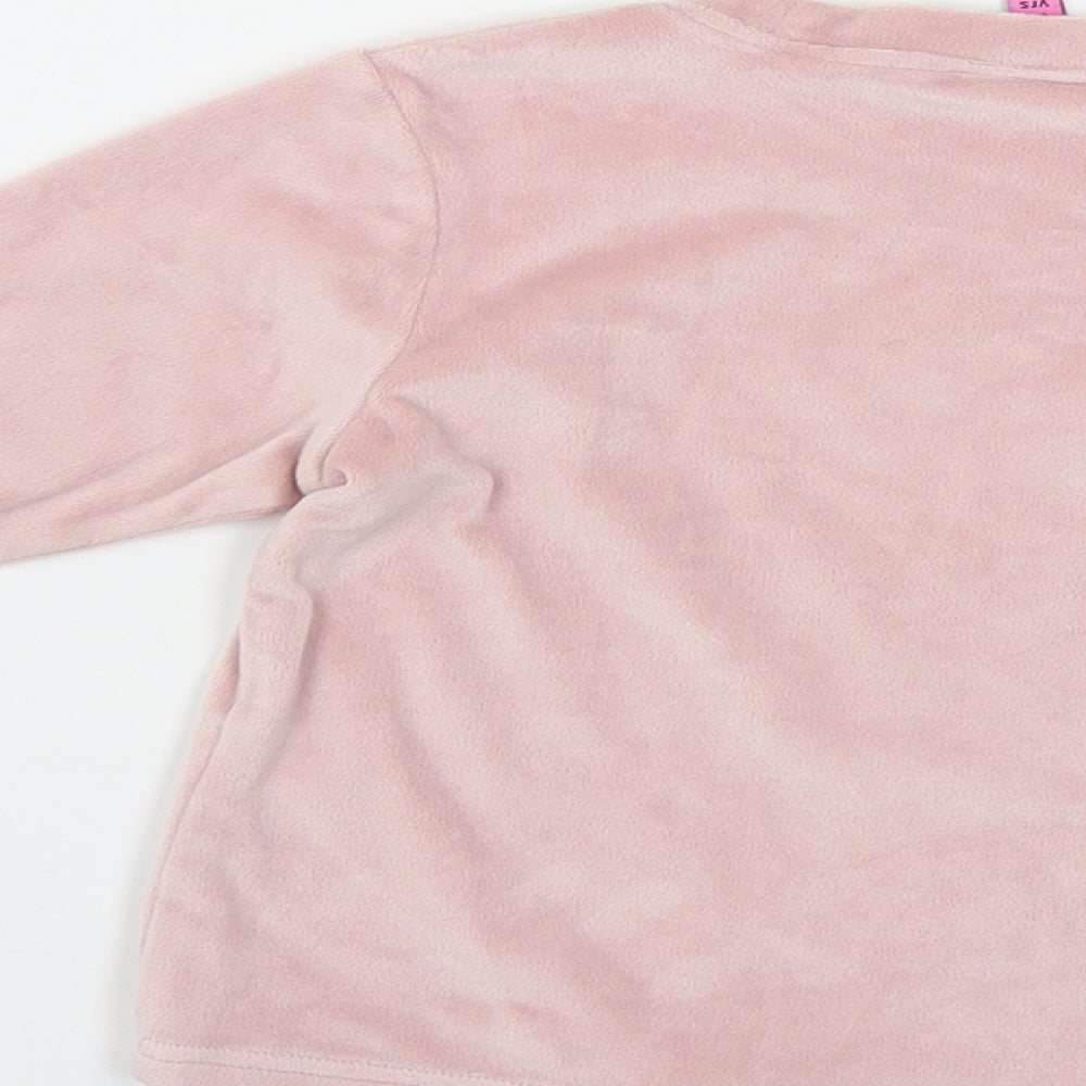 Hullabaloo Girls Pink Polyester Pullover Sweatshirt Size 4-5 Years Pullover - Positive Vibes
