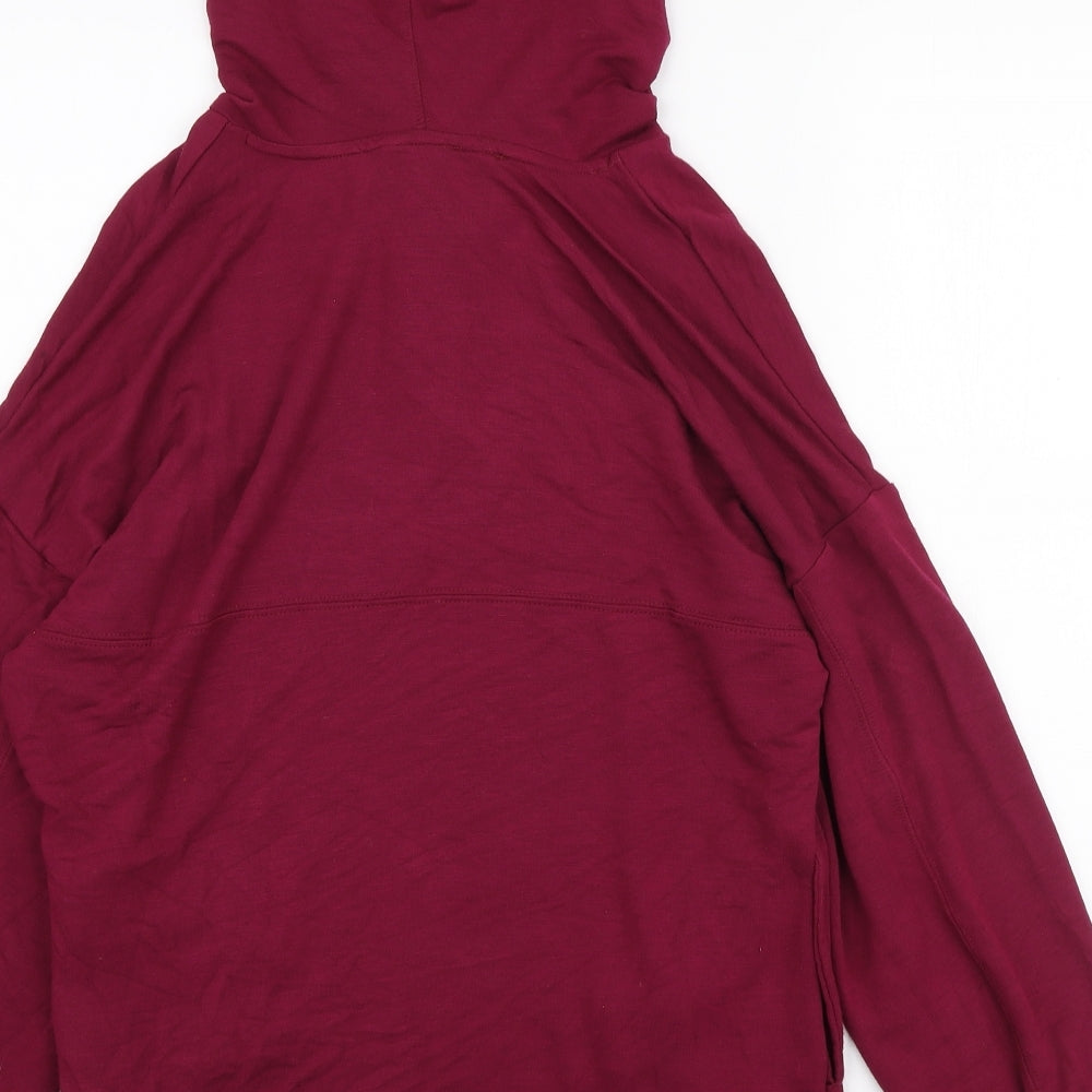 Marks & Spencer Womens Pink Viscose Pullover Hoodie Size 6 Pullover