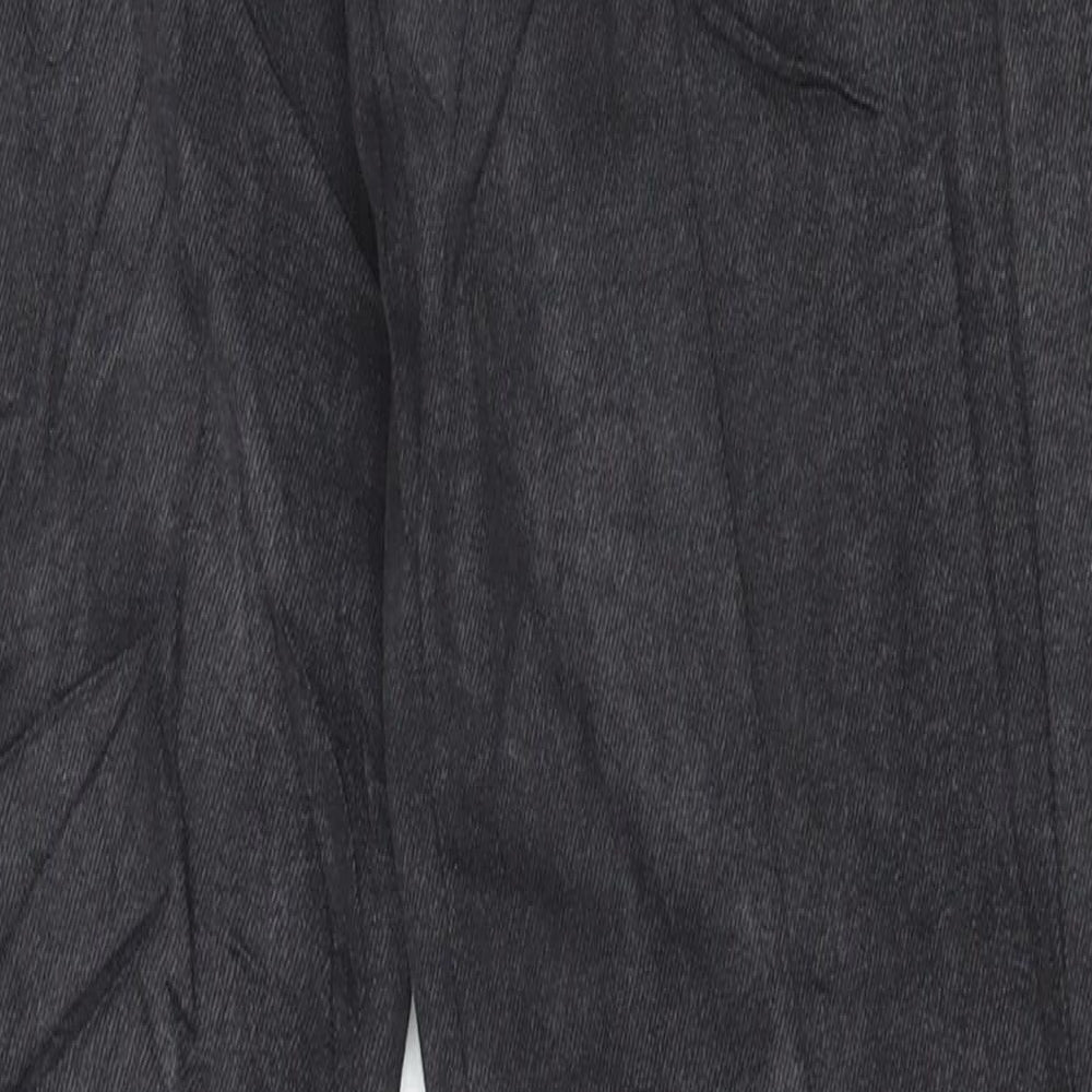 Preworn Womens Black Cotton Straight Jeans Size 32 in L30 in Regular Button