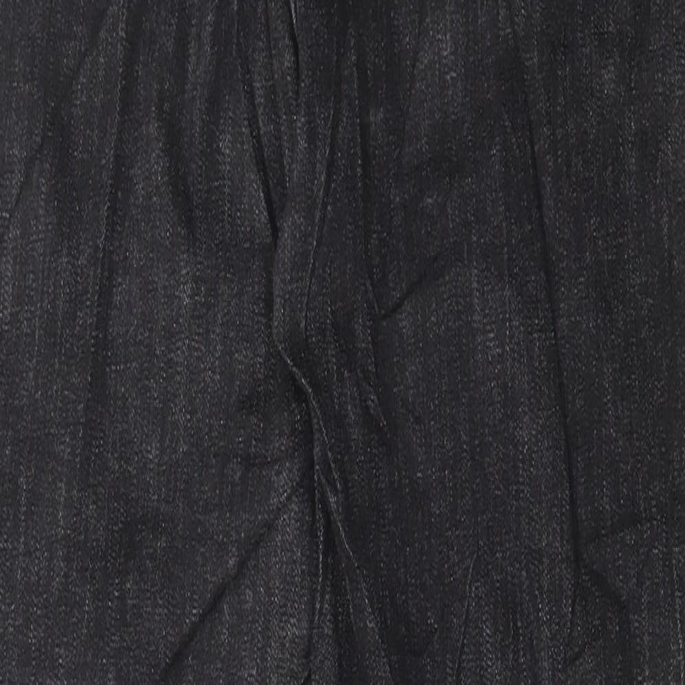 Marks & Spencer Womens Black Cotton Skinny Jeans Size 12 L28 in Regular Button