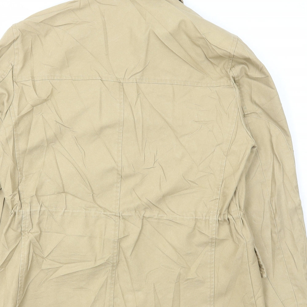 Zara Womens Beige Jacket Size S Button