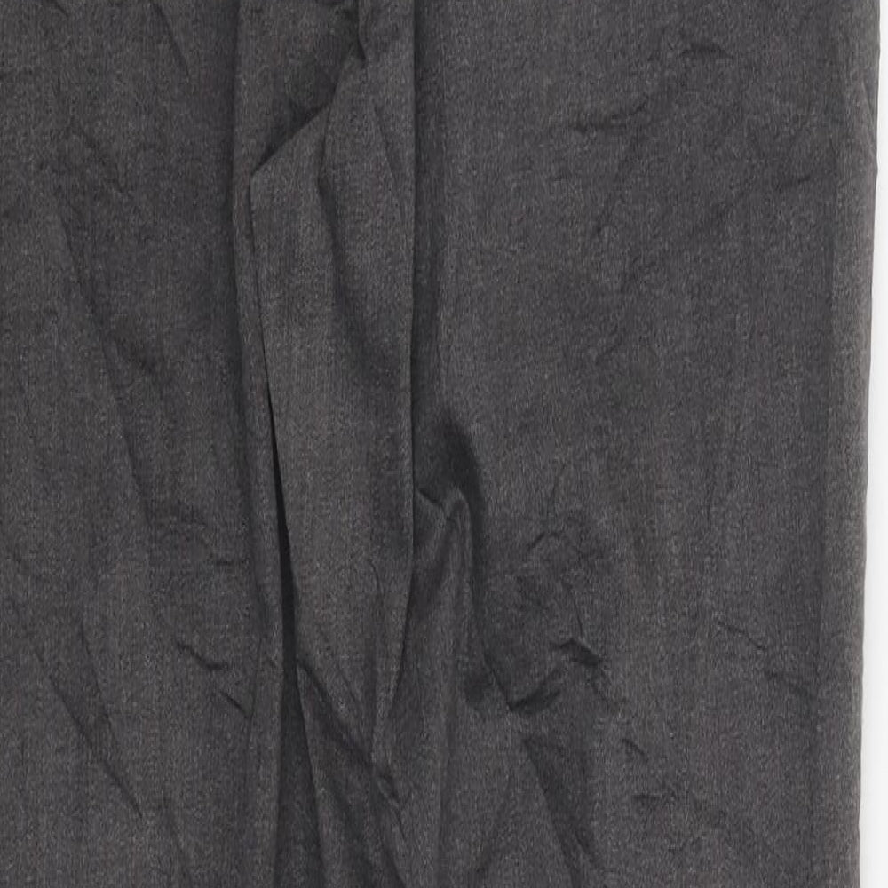 Marks and Spencer Womens Grey Cotton Jegging Trousers Size 14 L38 in Regular