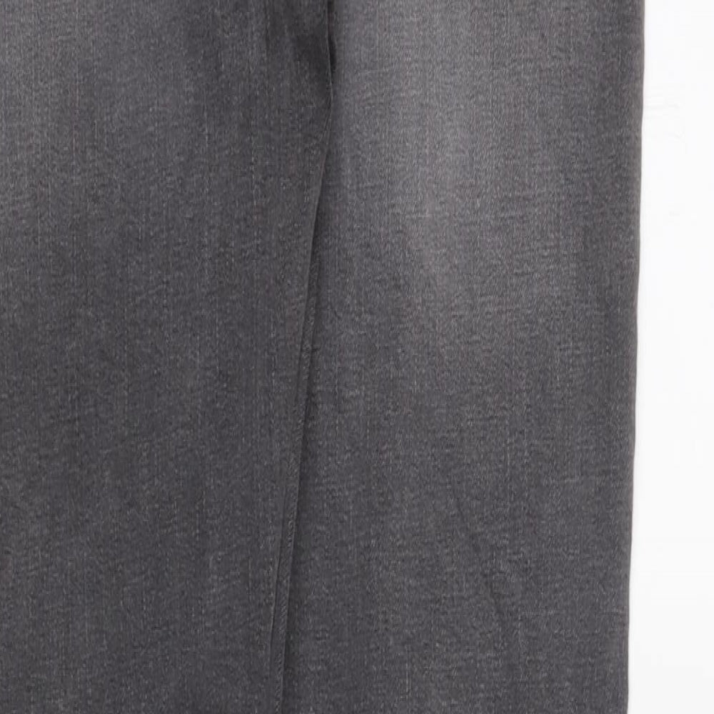Marks & Spencer Womens Grey Coir Skinny Jeans Size 12 L32 in Regular Zip
