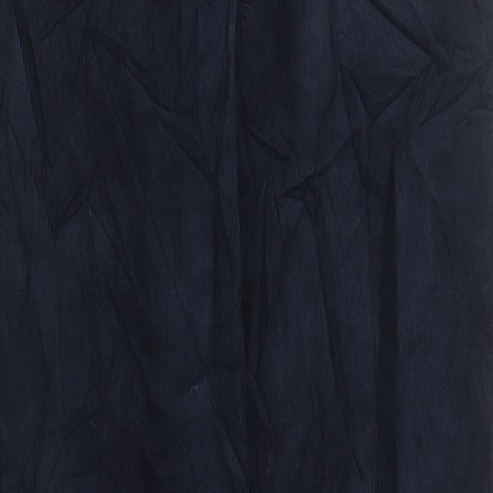 Marks & Spencer Mens Blue Cotton Blend Straight Jeans Size S L31 in Regular Zip