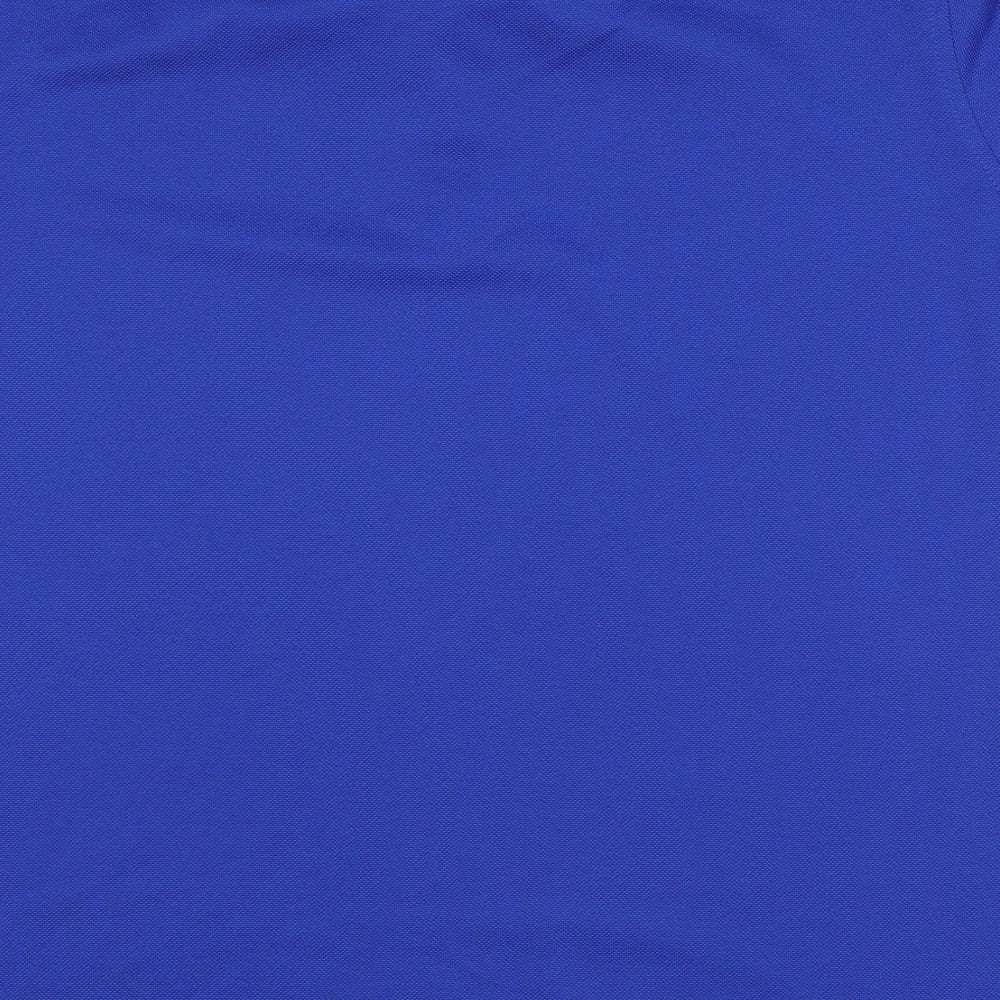 Henbury Womens Blue Polyester Basic Polo Size XL Collared