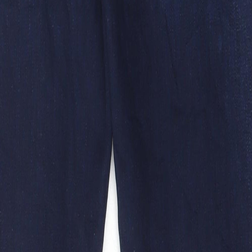 Preworn Womens Blue Cotton Skinny Jeans Size 30 in L32 in Regular Button