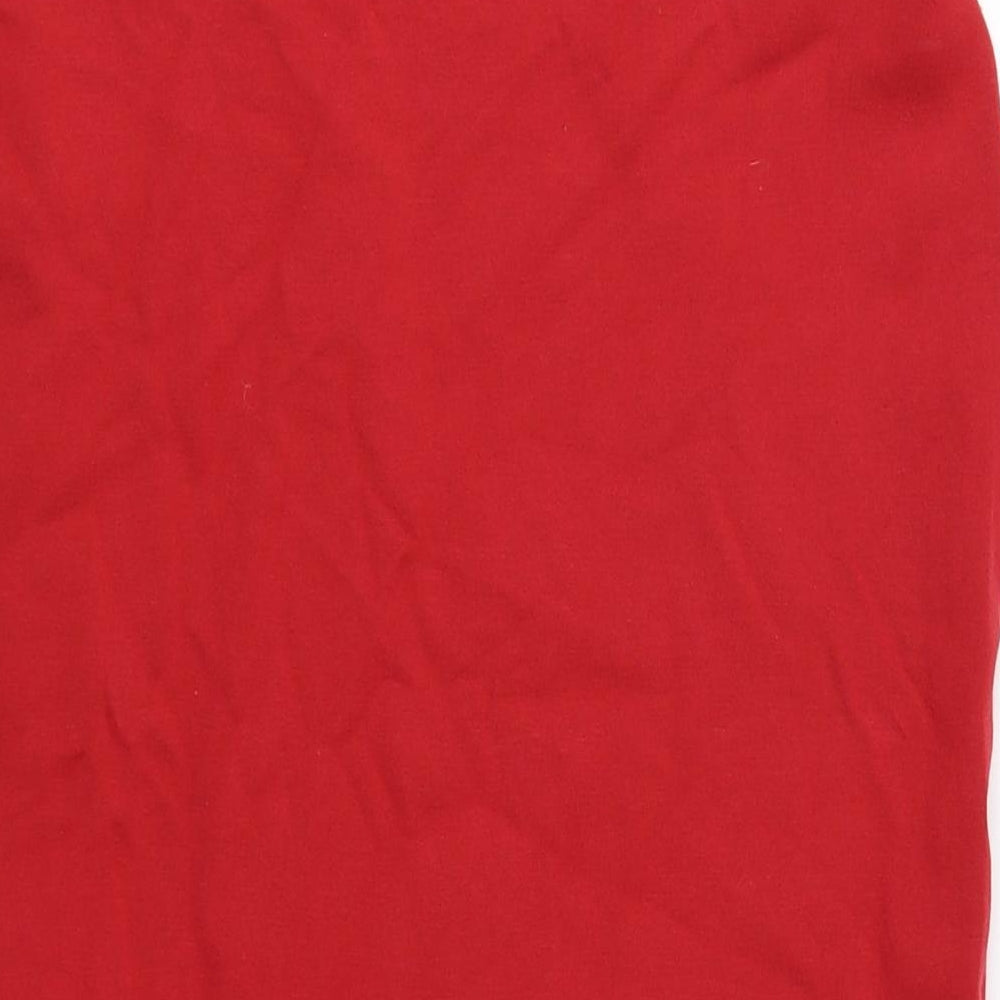 Marks & Spencer Womens Red Viscose Bandage Skirt Size 10