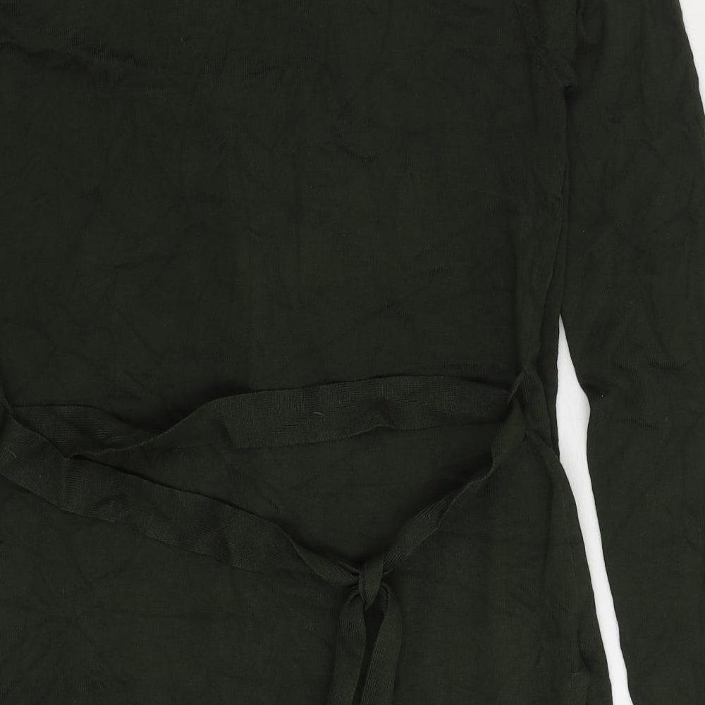 Select Womens Green V-Neck Viscose Cardigan Jumper Size 12