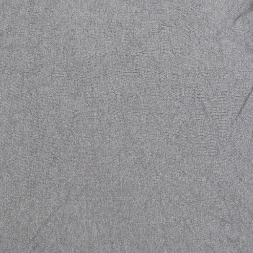 Paramour Womens Grey Square Neck Viscose Pullover Jumper Size M - Heart