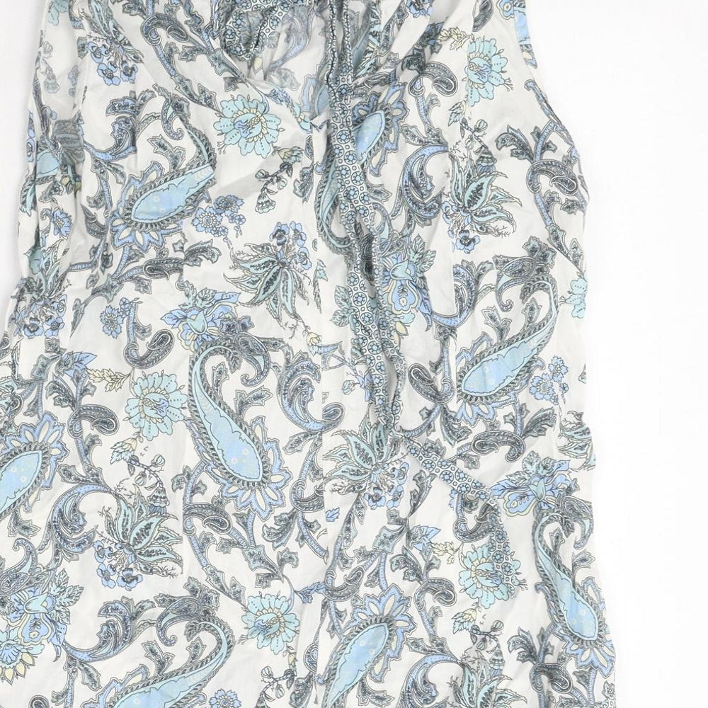Dorothy Perkins Womens Multicoloured Paisley Polyester Basic Tank Size 10 Round Neck