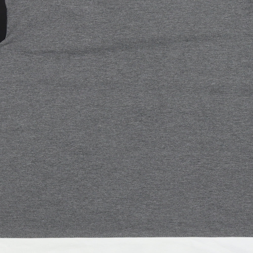Marks & Spencer Womens Grey Colourblock Polyester Pullover Sweatshirt Size 16 Pullover