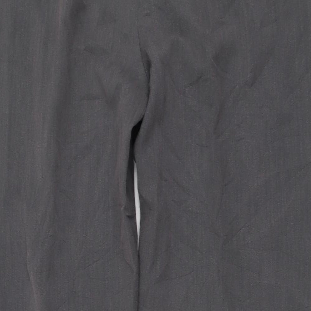 Maine New England Womens Grey Polyester Trousers Size 14 L28 in Regular Buckle