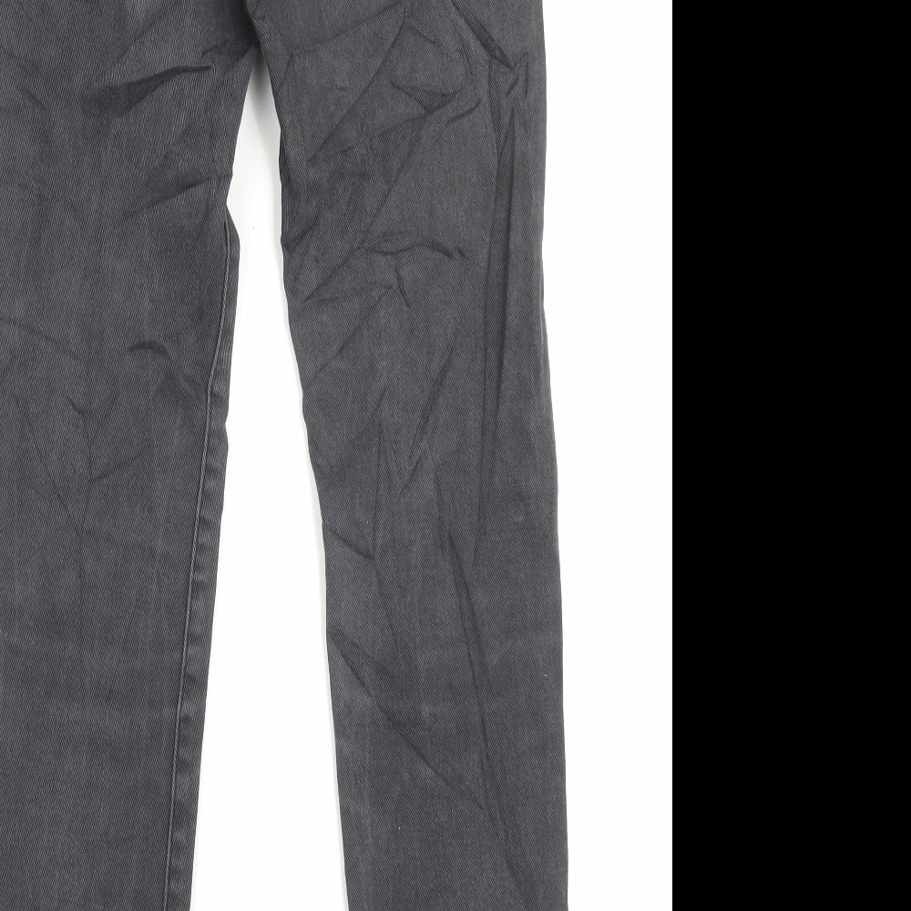 STR Womens Black Cotton Skinny Jeans Size 6 L28 in Regular Button