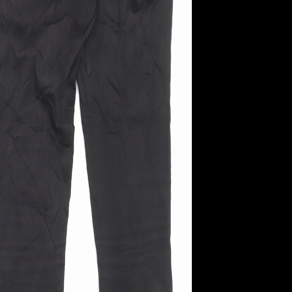 Papaya Womens Black Cotton Skinny Jeans Size 10 L28 in Regular Button