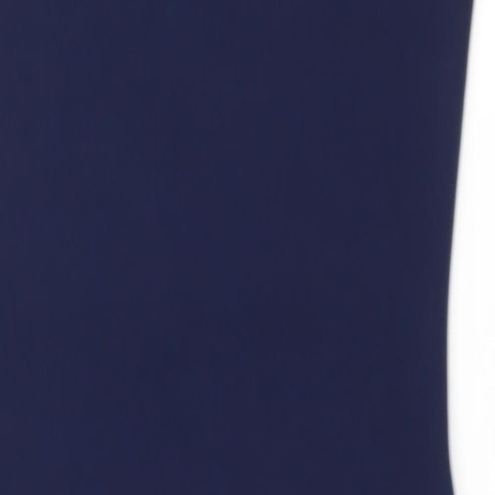 River Island Womens Blue Polyester Sheath Size 8 Round Neck Pullover