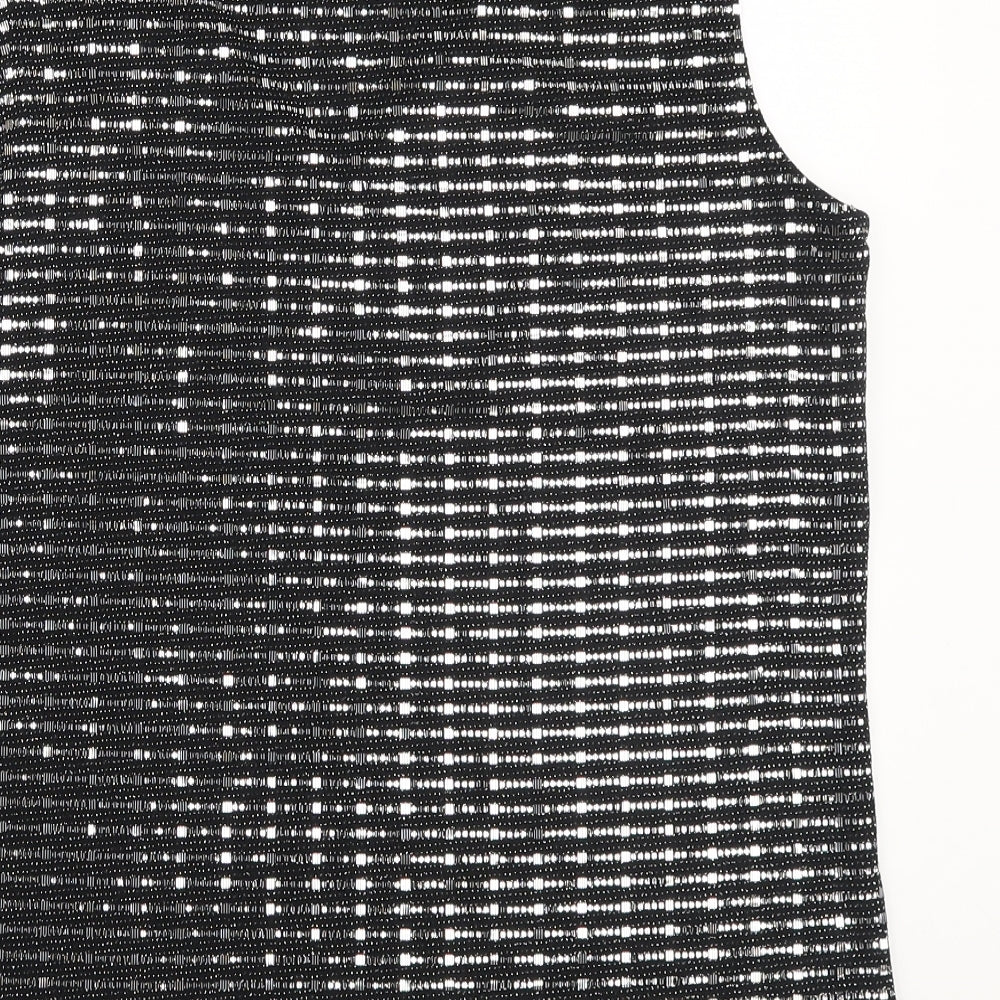 Wallis Womens Black Nylon Basic Tank Size M V-Neck