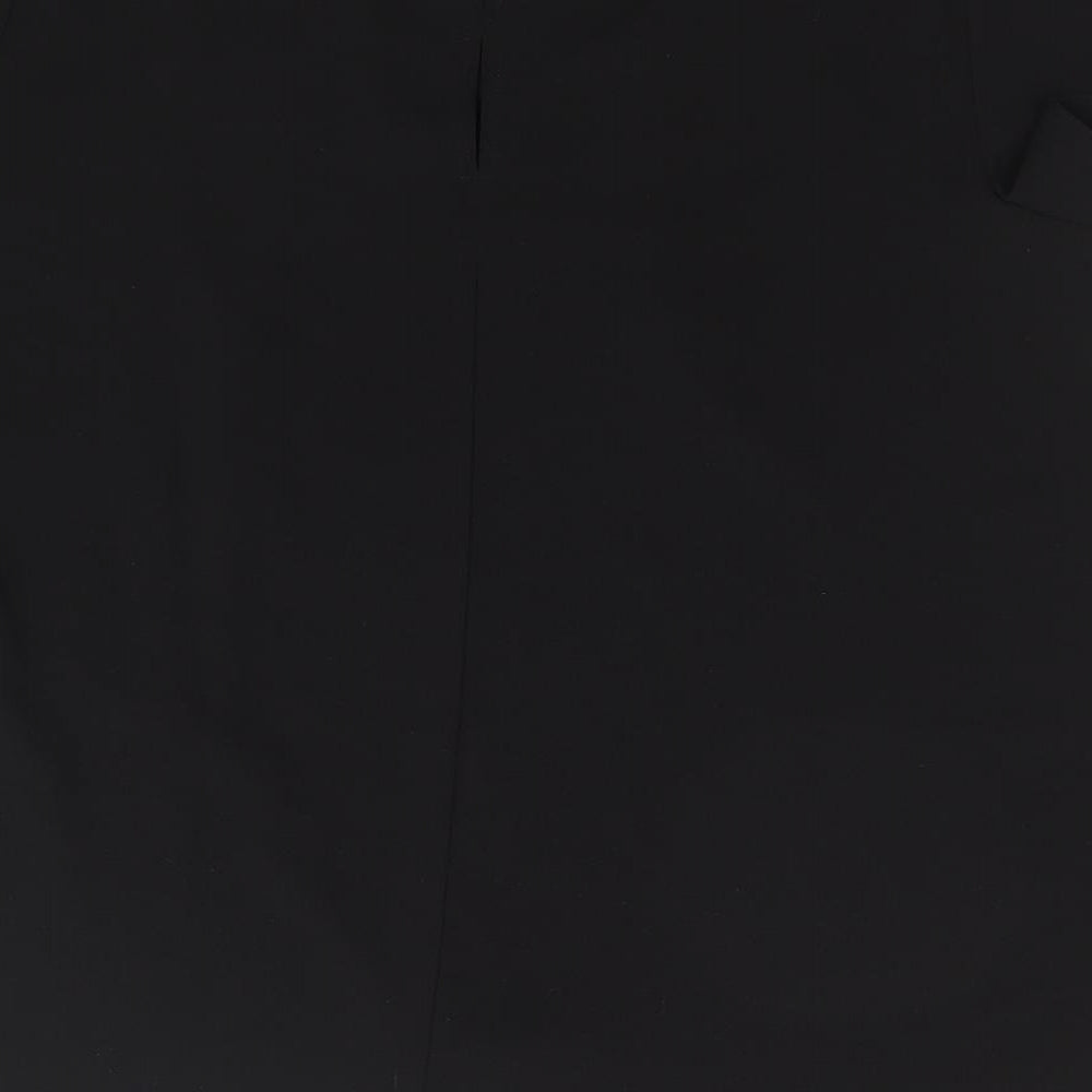 Lipsy Womens Black Polyester Basic Blouse Size 8 Round Neck