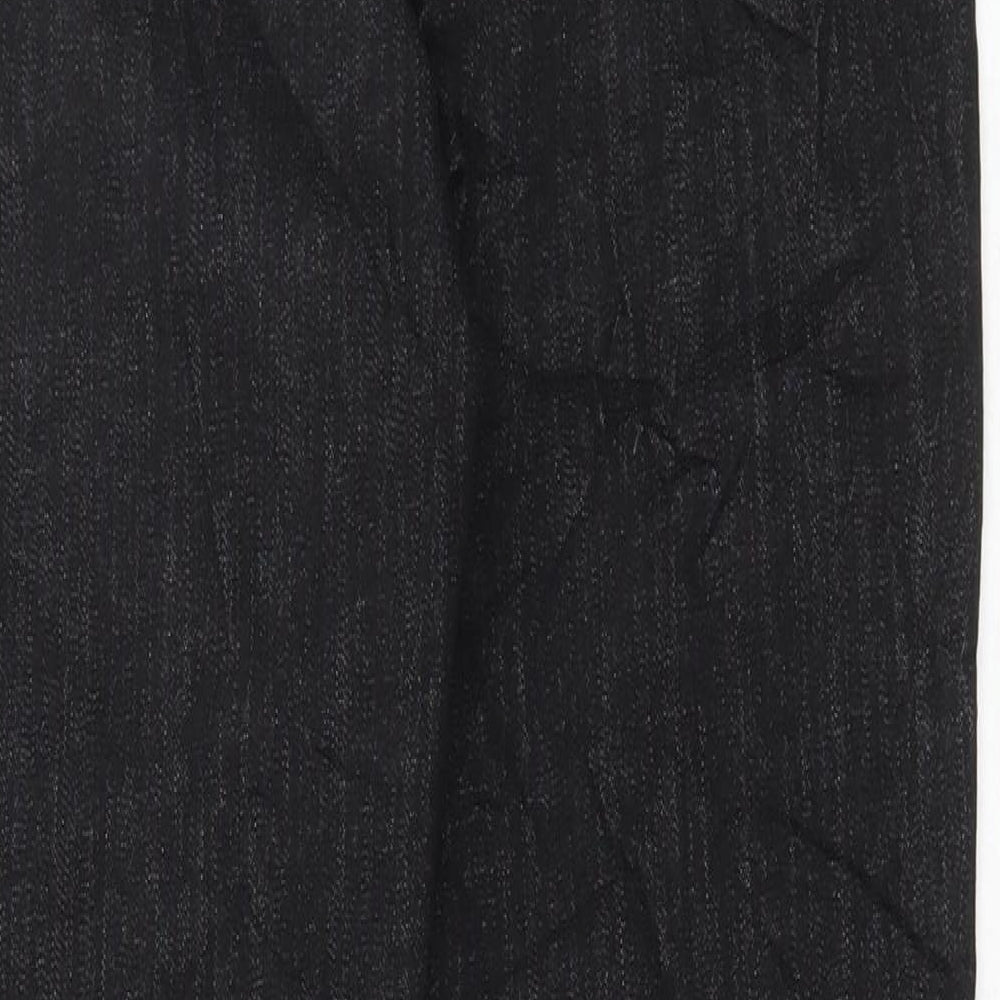 Marks & Spencer Womens Black Cotton Skinny Jeans Size 10 L30 in Regular Button