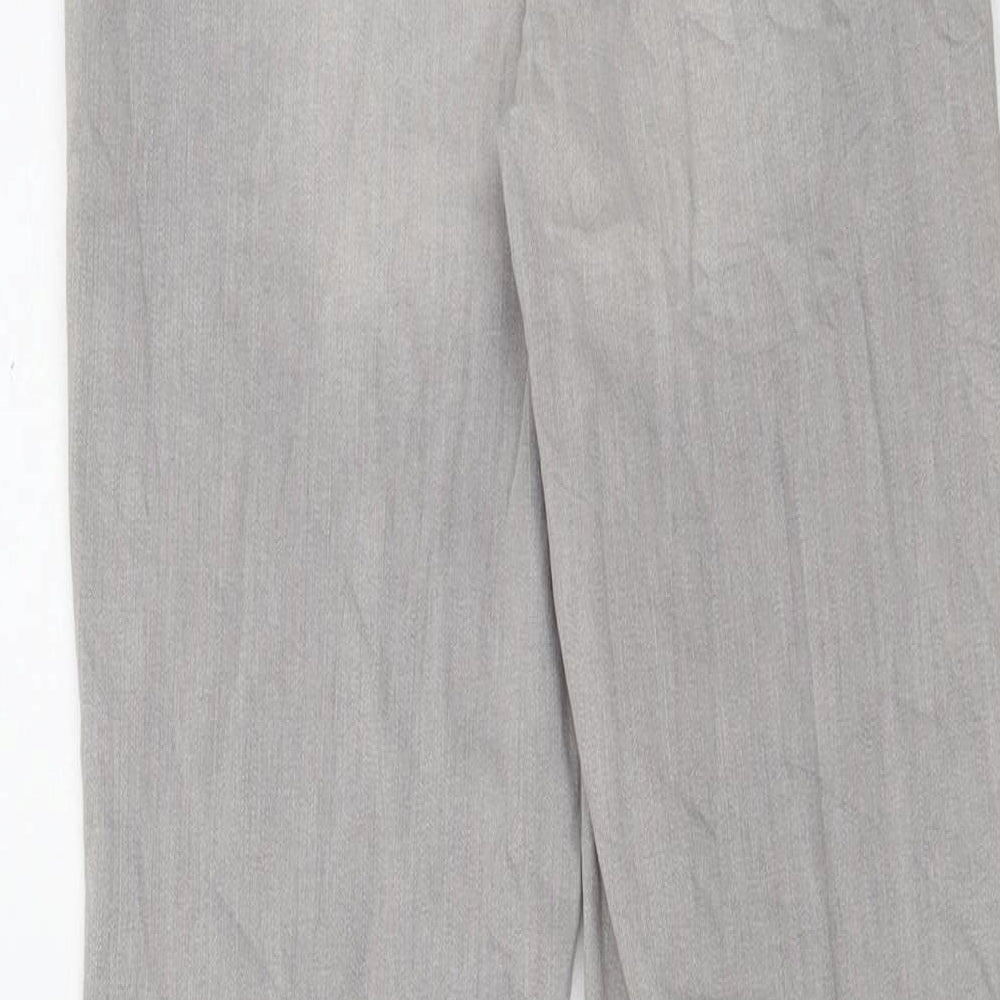 Marks & Spencer Womens Grey Cotton Skinny Jeans Size 8 L28 in Regular Zip